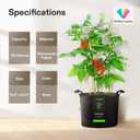 VIVOSUN 5-Pack 30 Gallons Grow Bags, Heavy Duty Thickened Nonwoven Fabric Pots with Handles