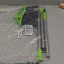 Soft Bristles Green Angle Broom with Long Handle Indoor Sweeping Broom for Home Kitchen Hardwood Floor Cleaning