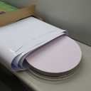 3Pcs Cylinder Stands for Party White Round Pedestal Stand (with 3pcs Spandex Cloth Cover) for Birthday Wedding Party Outdoor Indoor Decor (White).