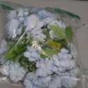 Lyrow 8 Pcs Peony Artificial Flowers Fake Silk Hydrangea Bouquet Elegant Peony Flowers for Wedding Decoration Faux Realistic Floral for Home Party Table Centerpieces Arrangement (Blue)