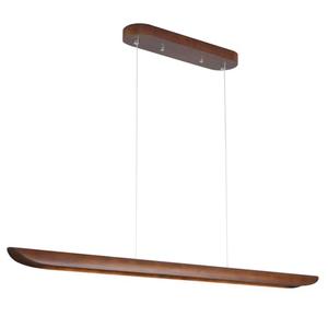 71" Wood Linear Pendant Light, Dimmable Kitchen Island Lighting with Remote, 40W LED Island Lights for Kitchen, Adjustable Linear Chandelier for Dinning Room Light Fixture, Bar, Pool Table Light