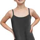 Wildarms Girls Sleeveless Ballet Leotard for Dance and Gymnastics, Camisole Style Dance Wear with Soft Fabric 10-12Y