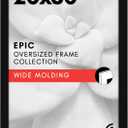 Americanflat 20x30 Poster Frame with Polished Plexiglass - Black Picture Frame - Wide Photo Frames Made of Engineered Wood for Vertical or Horizontal Wall Display - Epic Collection - Black