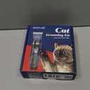 oneisall Quiet Cat Clippers for Matted & Long Hair, 2-Speed Cordless Pet Shaver Grooming Kit for Cats, Small Dogs & Animals (Blue)