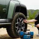 Kohree 12V Dual Cylinder Air Compressor, 12.35 ft/Min Fast Tire Inflator, Portable Heavy Duty Tire Pump with Max 150 PSI for Offroad Truck, RV, 4x4 Vehicles