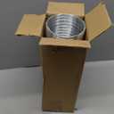 HOOMESUN 4 Inch 5FT Semi Rigid Dryer Vent, Flexible Aluminum Dryer Vent Hose with 2 Clamps and 3.9 Mil Aluminum Foil Tape for HVAC Ventilation, Duct Fan Systems