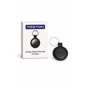 PESTON AirTag Holder Keyring (4-Pack) – Protective Case for Apple AirTag