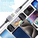 TAKAGI USB to USB C Cable (3Pack 6ft) USB A to Type C Cable Fast Charging Nylon Braided Data Sync Transfer Cord USB C Charger for iPhone 17 Pro Max/17 Air/16e/16 15 Pro/15 Plus/Galaxy S20 S10 Note 20