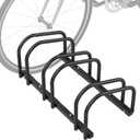 3 Bikes Floor Bike Stand, Bike Parking Rack Garage Bike Storage Stand Indoor/Outdoor 22-28" Wheel Stand, Max. Tire Width 2.1"