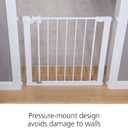 Safety 1st Easy Install Walk Thru Baby Gate for Doorway With Door, Dog Gates, Fits 29"-38", Easy Install 28" Tall, White