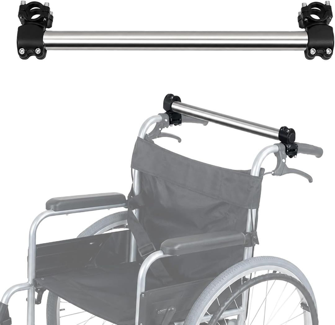 Wheelchair Push Bar Handle Extender for Manual Wheelchairs & Strollers, 1 Pack