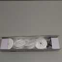 VCELINK TV Cord Hider for Wall Mounted TV, 2.36" (60 mm) Mini White Cable Management Kit Hides TV Wires- Push Type, 4 Pack Wall Cord Pass Throughs and 1 Hole Saw Drill- Ideal for Mounted TVs, Desks