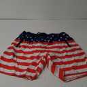 Adisputent Mens Swim Trunks with Compression Liner Quick Dry Swimsuit with Zipper Pockets Bathing Suit Beach Swim Shorts (X-Large, American Flag)