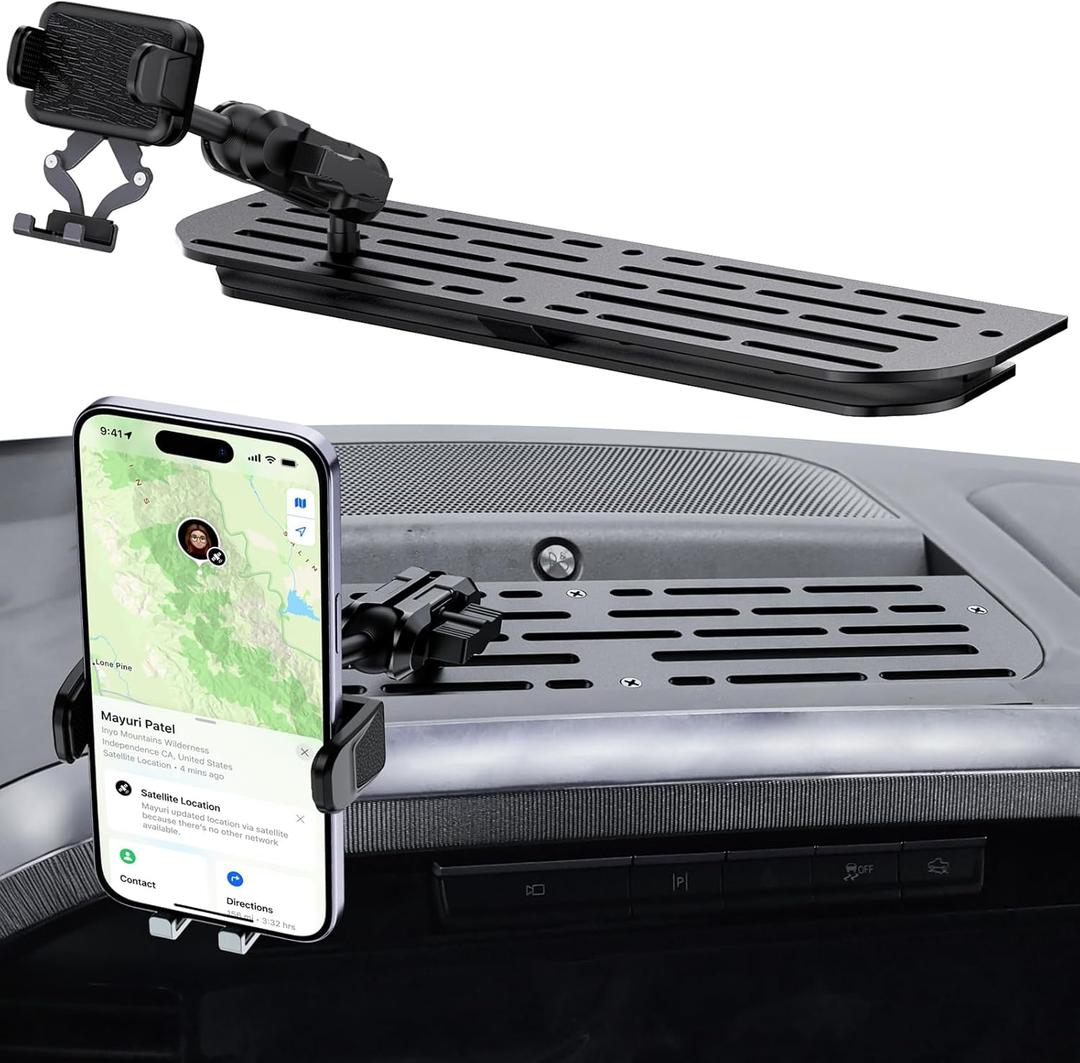 Metal Phone Mount for 2021-2024 Ford F-150 and 2021-2023 Ford Raptor Shakeproof Dash Mount Holder Cool Ford Accessory