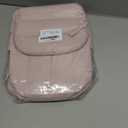 BAGSMART Mini Backpack for Women, Lightweight Puffer Small Backpack Purse, Quilted Casual Travel Daypack, Cute Water-Resistant Bookbag for Daily, Pink