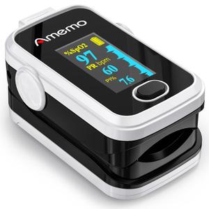 Pulse Oximeter,OLED Display Oxygen Monitor Fingertip,Blood Oxygen Saturation Monitor(SpO2) with Carrying Case,Silicone Cover (White)