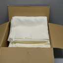 10-Pack Ivory Tablecloths for Rectangle Tables, 60 x 102 Inches, Stain-Resistant Polyester Fabric for 6 Foot Tables - Washable Table Covers for Weddings, Banquets, Birthday Parties, Events