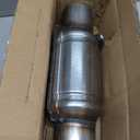 3.0" Universal Catalytic Converter, 3.0 Inch Inlet/Outle Cat Converter with O2 Port and Heat Shield (EPA Compliant)