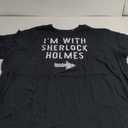 Im With Sherlock Holmes Funny Halloween Couple Costume T-Shirt (4XL)