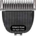 FENICE PEAK 5FC Low Noise Pet Dog Grooming Clippers Replacement Blade Ceramic Edge Detachable Steel Pet Clipper Blade with Cutting Length of 6.4mm 1/4'' (1 Count)