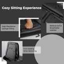 yeesport Forklift Seat Universal Tractor Seat, Fold Down Forklift Seat with Adjustable Angle Backrest, Comfortable Leather Seat with High Resilience Sponge Filling (Comfortable seats)