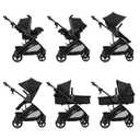 Baby Trend Passport Switch 6-in-1 Modular Stroller Travel System with EZ-Lift Plus Infant Car Seat, Dash Black (Manufacture date: 03/27/2026)