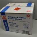 Basic Medical Blue Nitrile Exam Gloves, Latex-Free & Powder-Free Food-Safe House Cleaning Disposable Glove (1000 Pcs), M