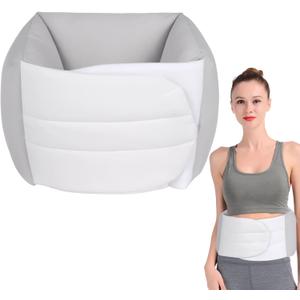 Lumbar Support Pillow for Sleeping, Adjustable Wrap-Around Cushion, Soft Supportive Sleeping Pillow, 360 Waist Fit, Breathable Ice-Skin Fabric Lumbar Support for Side Back Stomach Sleepers