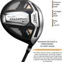 PGF Labs Men's BD-77 Complete Golf Club Package Set, Graphite & Steel [14-Pieces][Flex: Regular] [Hand: Right] [Length: Standard]