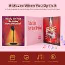 Ballet Birthday Card with Music & Motion, Cute Chicken Musical Birthday Cards for Girl, Sister, Granddaughter, Daughter, Mom, Pop Up Birthday Card for Kids, 5.9"x7.9"