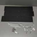  3 Tier Black Acrylic Display Riser Cupcake Stand Display Shelf for Decoration, Collection, Makeup
( Black )