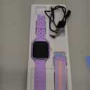 Smart Watch for Kids No Phone No APP Needed, 1.83" Fitness Tracker Watch with Pedometer, Step Counter Heart Rate/Sleep Monitor, IP68 Waterproof, Puzzle Games for Girls Teens 5-12, Nylon (Lilac)