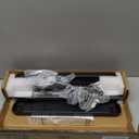 Rfiver Table Top TV Stand with Height Adjustable TV Legs, TV Stands Base with Cable Management for Most 37 to 86 Inch Flat or Curved TVs, Steel TV Feet Holds up to 150 lbs, Max VESA 800x600mm, Black