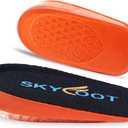 Skyfoot Orthopedic Heel Lift Inserts, Shock Absorption and Cushioning Height Increase Insoles for Achilles Tendonitis Relief, Heel Spurs, Heel Pain and Plantar Fasciitis (Small - 4/5" Thick)