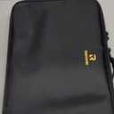 Relavel Makeup Case Large Makeup Bag Professional Train Case 16.5 inches Travel Cosmetic Organizer Brush Holder Waterproof Makeup Artist Storage Box, 3 Layer Large Capacity, with Adjustable Strap (Black)