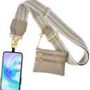 PAXMATE Phone Strap with Zippered Pouch - Clip and Go Crossbody Strap for Phone with Wallet - Ideal for Travel and Everyday Use - Color03