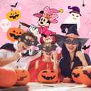 2 x Halloween Decorations Banner, 5x3Ft Cartoon Mouse Theme Happy Halloween Backdrop with Bat, Spider And Pumpkin for Party Decorations Indoor Outdoor