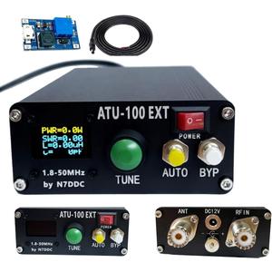 Malahit ATU-100 EXT Antenna Tuner 1.8-50MHz atu100 by N7DDC 7x7 0.96 Inch OLED 3.2 Firmware Programmed with Housing Assembled Machine with USB CableNo Battery Compatible with Radio Antenna