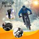 ATERCEL Gloves for Women Cold Weather, Winter Gloves Men,Touch Screen Warm Waterproof Glove for Cycling, Running, Driving (Black, M)