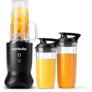 nutribullet Ultra Personal Blender, 1200W, for Smoothies Shakes & Protein - Quietest Single-Serve Blender with Titanium Coated Blades, 3 BPA-Free Cups (32oz + 24oz), To-Go Lids, Dishwasher Safe