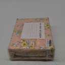 Floral Queen Sheet Set Yellow Flower Bedding Sheets Printed Sheets - 4 Piece Soft Microfiber Botanical Patterned Fitted Sheet with 15" Deep Pocket, Pink Queen Sheet