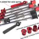 OUKENS Aluminum Alloy Road Bike Anti Theft Quick Release Secure Lock Skewers Set Cycling Wheels Locking (Black)