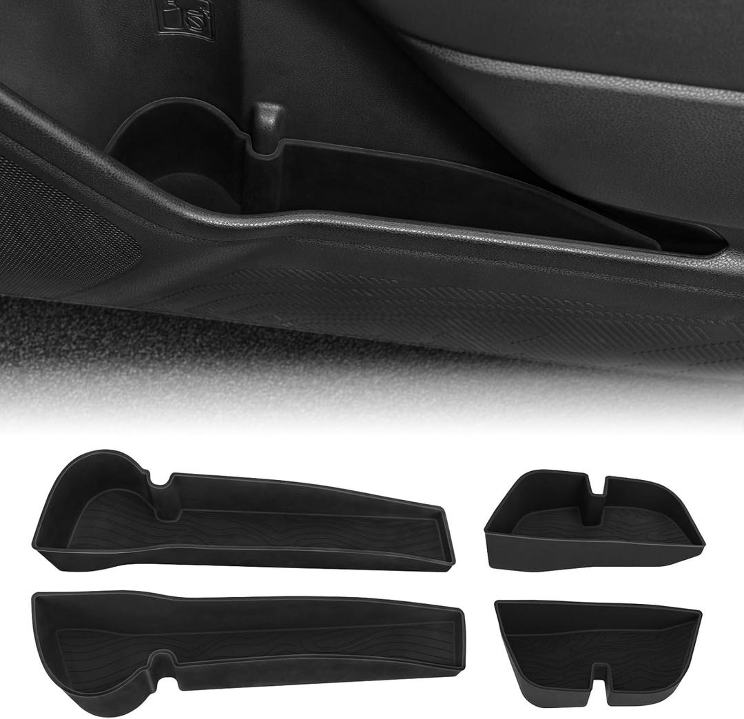 Car Door Side Storage Tray  Front Rear Door Side Storage Box for Subaru Forester 2025-2026, 4-Piece