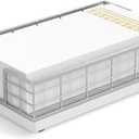 Wican Guest Towel Holder Tray for Bathroom, Oak and Iron Napkins Holder for Powder Room Dinning Table Wooden Basket for Disposable Paper Hand Towels Silvery and White (9.06 x 5.51 x 2.56 inchs)