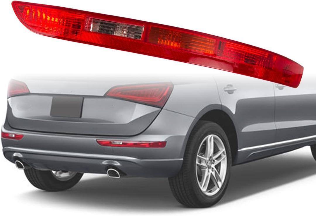 RANSOTO Right Rear Bumper Brake Tail Light Fog Lamp Passenger Side Compatible with 2009-2016 Audi Q5 Replace 8R0945096