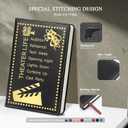 Theater Gifts,A5 Hardcover Leather Journal for Women - 200 Pages Premium Paper Notebook,Theater Journal with 180 Lay Flat Design for Daily Diary (Theater Black)