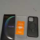 TORRAS Magnetic Ostand for iPhone 15 Pro Max Case, Military Grade Drop Tested, Compatible with MagSafe, Built in Kickstand, Translucent Slim Back Soft Edge 6.7 inch 2023, Frost Black