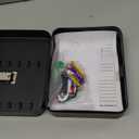 KYODOLED 20 Key Storage Lock Box with Code, Key Cabinet Organizer Wall Mount with Combination Lock, Key Hooks & Labels, 7.87 x 6.3 x 3.14 in, Black