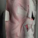 QPAU Blow up Inflatable Toddler Travel Bed with Sides, Toddler Air Mattress for Camping, Traveling, Hotel, or Home Use, Hand Pump Included (Pink)