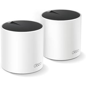 TP-Link Deco X55 AX3000 WiFi 6 Mesh System - Covers up to 4500 Sq.Ft, Replaces Wireless Router and Extender, 3 Gigabit Ports per Unit, Supports Ethernet Backhaul, Deco X55(2-Pack), White